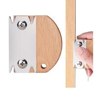 Recortador De Cantos De | Bordeadora Ergonómica De Mango De Madera - Cepillo Manual De Acero Inoxidable Para Rebabas De Cantos | Para PVC Laminado Contrado Tablero De Melamina Muebles Talleres Domésti