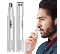 Recortador de nariz y orejas para hombres, Cortapelos para cejas y nariz, Recortador de cejas, cortapelos, 2 en 1 para cara, barba, pies, pelo de manos, cortapelos de nariz de fácil limpieza Cipliko