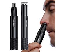 Recortador de nariz y orejas para hombres - Recortador de cejas para hombres,Recortador de cejas 2 en 1, cortapelos, recargable para orejas, barba, pies, pelo de manos, cortapelos de nariz de Cipliko