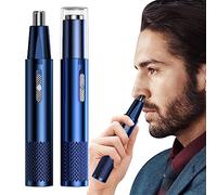 Recortador de nariz y orejas para hombres | Recortador de pelo de nariz para hombre - Recortador de cejas 2 en 1, cortapelos, recargable para orejas, barba, pies, pelo de manos, cortapelos de Woyufen