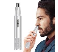 Recortador de pelo de oreja y nariz para hombres | Cortapelos para cejas y nariz - Recortador de pelo de nariz para hombre recargable, recortador de pelo 2 en 1 para pie, barba, pelo con Hearthxy