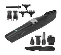 Recortador de Pelo para Barba Y Nariz, Silencioso IPX6 Resistente Al Agua 4 en 1 Recortador Eléctrico Multifunción de Alta Velocidad de Gran Capacidad para el Cuidado del Cabello