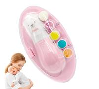 Recortador de uñas para niños pequeños, cortador de uñas de bebé - Baby Fingernails Groomer Electric con luz,Arro de clavos de uñas seguras para bebés para niños para niños para niños pequeños y para