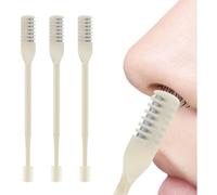 Recortador de vello nasal manual de doble cara con rotación de 360, portátil, para hombres y mujeres.
