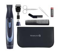 Recortador Facial Remington NE3890 Azul Acero Inoxidable Kit de Viaje 13 piezas
