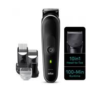 Braun Juego de afeitado corporal todo en uno para el cuidado de la barba, recortadora de barba 6 en 1, recortadora/cortapelos para hombre, cortapelos, accesorios para peinar, 50 minutos de funcionamiento inalámbrico, regalo para hombre, MGK5440