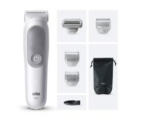 Recortadora Braun Wet & Dry Gris inalámbrica batería Li-Ion 100min accesorios x6 IPX7