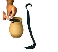 Recortadora de arcilla, recortadora de cerámica de mano, herramientas de corte de cerámica, arcilla de corte perfecta, herramientas de tallado de barro de doble extremo de acero inoxidable, artesanía