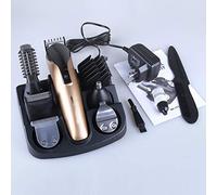 Recortadora De Barba Para Hombres,inalámbrico Cortapelos,recargable Recortador De Pelo,multifuncional 6 En 1 Kit De Aseo Para La Nariz Oído Cuerpo Dorado