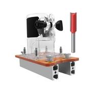 Recortadora de carpintería 2 en 1, herramienta de ranurado portátil ajustable, máquina de grabado manual eléctrica multifuncional, corte y laminado de precisión para el hogar, patio, trabajo