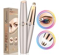 Recortadora de cejas para mujer, removedor de vello de cejas con luz LED, sin dolor, portátil, recortadora de cejas segura, depiladora de cejas para mujeres y hombres