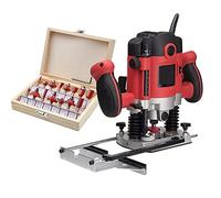 Recortadora De Enrutador Eléctrico para Carpintería De 1500W, Fresadora De Madera, Máquina Ranuradora De Grabado, Carpintería Tallada A Mano con Cortador De Fresado