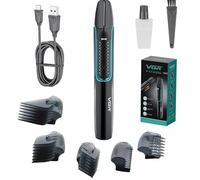 Recortadora de pelo corporal profesional para barba, impermeable, eléctrica, recargable, para mujer, mojado y seco, V-602