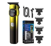 Recortadora de pelo para hombre, profesional, inalámbrica, recortadora de pelo recargable con pantalla LCD