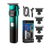 Recortadora de pelo para hombre, profesional, inalámbrica, recortadora de pelo recargable con pantalla LCD