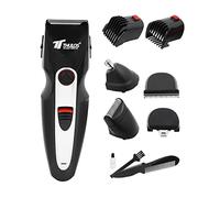 Recortadora de pelo y barba 7 en 1, 45 minutos autonomía. THULOS TH-CP800 Incluye accesorios que permiten conseguir fácilmente distintos aspectos en barba, bigote y pelo.