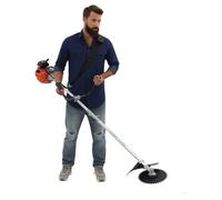 Recortadora de setos de 2 tiempos, 25,4 cc de largo alcance, cortador de cepillo de 0,75 kW, refrigeración por aire del motor para bordes de césped y limpieza de malas hierbas en jardines y parques