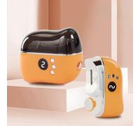 Recortadora de uñas multifunción con molienda eléctrica, funcionamiento automático y función de seguridad antipellizcos, pulidor de uñas para un cuidado cómodo de las uñas (naranja)