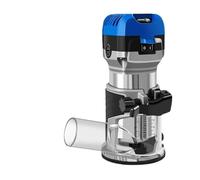 Recortadora eléctrica de 6 velocidades, 1900W, 220V, fresadora de carpintería, grabado manual, enrutador de borde de madera, enrutador de inmersión compacto (Color : Blue)