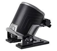 Recortadora eléctrica de 6 velocidades, 1900W, 220V, fresadora de carpintería, grabado manual, enrutador de borde de madera, enrutador de inmersión compacto (Color : Black)