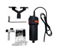 Recortadora Eléctrica For Carpintería De 800W, Herramienta Enrutadora Madera, Laminada, Ranuradora Profesional, 30000r/min Potente Potencia(Black)