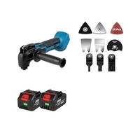 Recortadora Eléctrica/pala/sierra De Corte, Herramienta Múltiple Oscilante Inalámbrica, Velocidad Variable, Máquina Herramientas Eléctricas For Batería 18V Columpio Flexible(2 Battery)