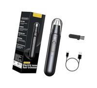 Recortadora eléctrica recargable de pelo de nariz para hombres y mujeres con aseo portátil, caja fuerte eléctrica