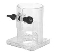 Recortadoras resistentes a los impactos, carcasa transparente que reduce el ruido de los desechos, base de enrutadores de madera para recortadoras de ubierta de enrutadores