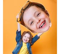 Recorte de cabeza grande personalizado, Cabezón gigante divertido, Cabezón de cartón personalizado, Recorte de cartón de cara divertida, Rótulos de cara personalizados, Cargue su foto, 1 pieza, 3 tama