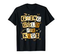 Recorte de concientización sobre el cáncer Infantil Going Gold For Kids Camiseta