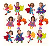 Recortes de con Temática Super, Decoraciones para Tablero Tema Súperhombres Papel Recorte DIY Fotos Manualidades Tarjetas Para a Clases Suministros Aula 48 Piezas