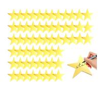 Recortes De Estrella Para Tablón De Anuncios | 60 Unidades Decoración con Brillos | Estrella Troquelada De 15 cm - para Cumpleaños Pared Escuela Navidad Pizarra Fiesta Hogar Graduación Boda