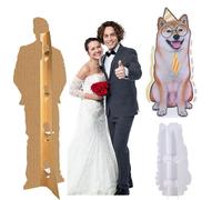 Recortes Personalizados de cartón para Fotos,tamaño Real Personalizado con Soporte Impermeable,diseña tu Propio póster,Carga tu Propia Foto, Bodas, graduaciones,cumpleaños (30.48cm(1ft))