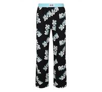 Recovered ACDC - Pantalones de descanso para hombre, logotipo clásico de banda de música para adultos, tela de algodón estampada, pantalones de pijama para ropa de dormir, Negro, XL
