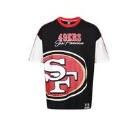 Recovered Camiseta San Francisco 49ers Cut and Sew Black Oversized