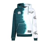 Recovered Philadelphia Eagles NFL Efecto Tinta Verde sobre Blanco Sudadera