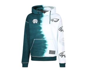 Recovered Philadelphia Eagles NFL Efecto Tinta Verde sobre Blanco Sudadera