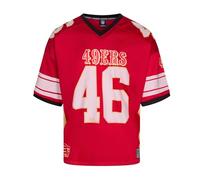 Recovered San Francisco 49ers NFL Mesh Oversized Top Jersey Camiseta Rojo