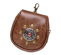 Recreación Histórica Bolsas De Cinturón PU Monedero Medieval con Adorno En Relieve para Fiestas Temáticas Cartera Cinturón Portátil