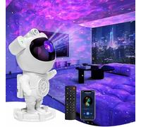 Recsg Proyector Galaxy Astronaut, altavoz Bluetooth para música,generador de ruido blanco para conciliar el sueño, con mando a distancia y temporizador, luz nocturna para niños y adultos, regalo.