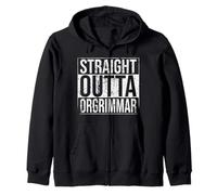 Recta Outta Orgrimmar Horda Gamer Vintage Sudadera con Capucha