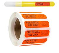 Rectal Use Only Pegatinas, 500X Adhesivo Permanente, Adhesivo Permanente, Etiqueta de broma divertida, Etiquetas de broma para adultos