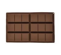 Rectangle Chocolate Mold, Non-Stick Silicone Candy Tray, Thick Easy-Release Mould for Homemade Protein, Energy Snacks, Confectionery, Kitchen Crafting, Food-Grade Durable Design