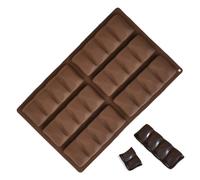 Rectangle Chocolate Mold, Non-Stick Silicone Candy Tray, Thick Easy-Release Mould for Homemade Protein, Energy Snacks, Confectionery, Kitchen Crafting, Food-Grade Durable Design