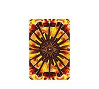 Rectangle WZYWHJ Turning the Flame Prints - Juego de 6 fragancias para coche, tarjeta de fragancia colgante, ambientador para coche