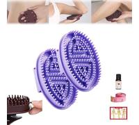 Rectangular Beauty Salon Professional Custom Meridian Brush, Meridian Brush Massage Body Brush, Whole Body Relaxation and Essential Oil Massage Comb (Blue)