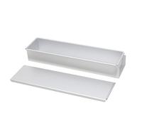 rectangular del pastel: molde para hornear rectangular, de caja con aluminio de tapa | de pan, reforma de mousse, removible, no estancado, para tiramisú, pastel de queso