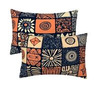 Rectangular Fundas Cojines Bohemio, Funda Almohada 70x40 cm Colorido Patrón Juego de 2, Decorativos Cojines Sofa in Terciopelo, Protector Almohada Impresión a Doble Cara para Cama, Regalo Mujer C-7