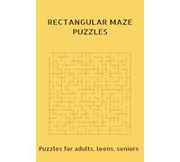 Rectangular Maze Puzzles Book: Easy-to-Read Print | 6x9 inches, 110 pages | for Vacations, Holidays, Leisure Time