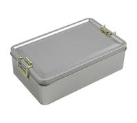 Rectangular para caja de almacenamiento de estaño, almacenamiento de hojalata para té de metal de estaño, contenedor de almacenamiento hermético de galletas, almacenamiento de cocina para lata para